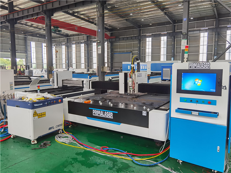 sheet metal high watts 8kw and 12kw cnc fiber laser cutting machine